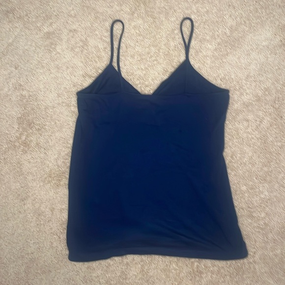 Blue V Neck Tank Top - Picture 3 of 7